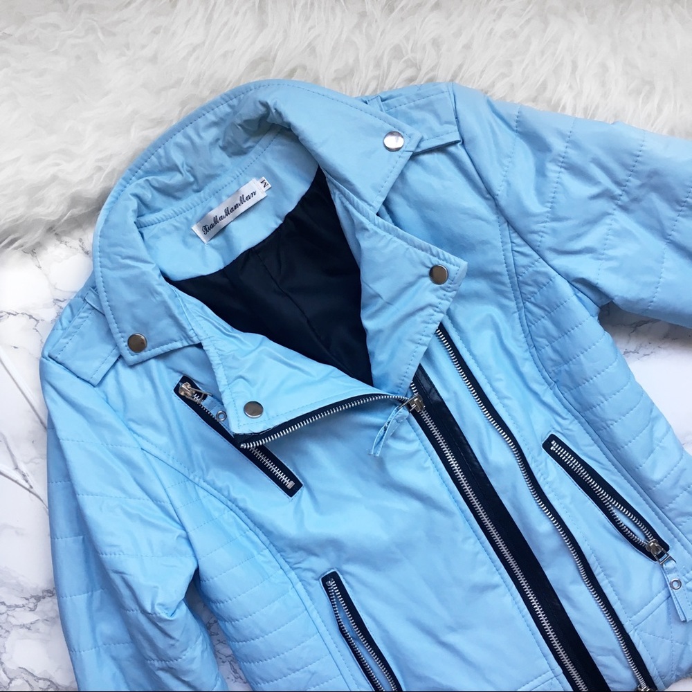 Faux leather jacket